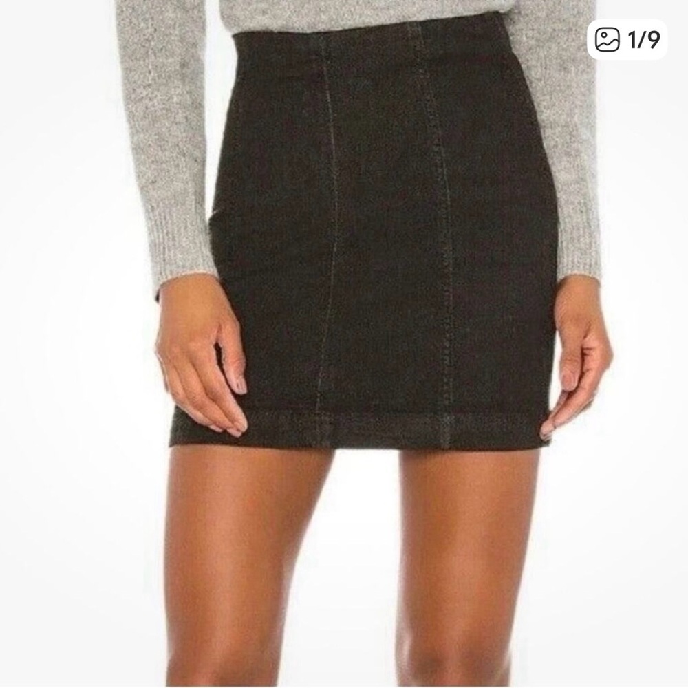 Free People High-Waist Mini Skirt - Women's Classic Denim Style